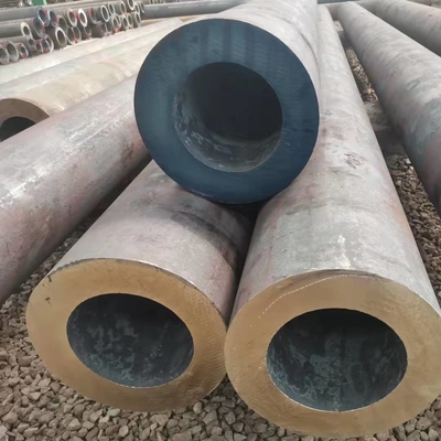 ท่อเหล็กแผ่นรีดร้อนชนิดไม่มีตะเข็บสำหรับเครื่องจักรกล St52 DIN1629 / DIN2448